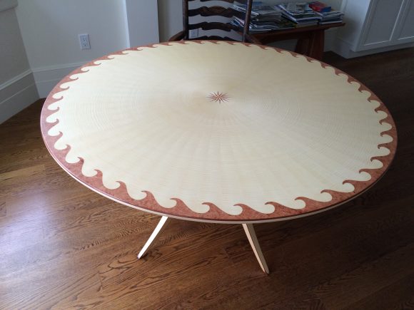 Completed Anne Haley Circular Dining Table