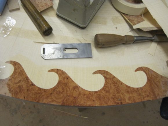 bespoke dining table veneer
