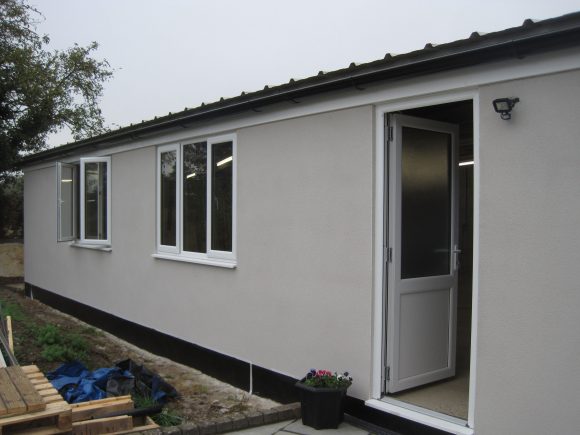 New workshop glazed and rendered